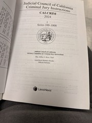 Judicial Council Of California Criminal Jury Instructions
