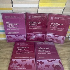 Lot Of 5 Veterinary Clinics Of North America: Exotic Animal Practice Hardcover