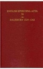 B. R. Kemp Salisbury 1229-1262 (Hardback) English Episcopal Acta (UK IMPORT)