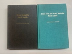 Brass Ensemble Music Guide 2 BOOK LOT Rare Horns Books Paul Anderson