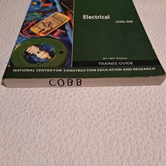 NCCER Electrical Level 1 Trainee Guide 2011 NEC Revision Paperback Contren